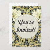 William Morris Pimpernel Floral Wallpaper Einladung (Vorne/Hinten)