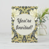 William Morris Pimpernel Floral Wallpaper Einladung (Stehend Vorderseite)