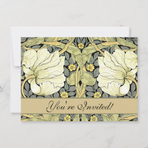 William Morris Pimpernel Floral Wallpaper Einladung