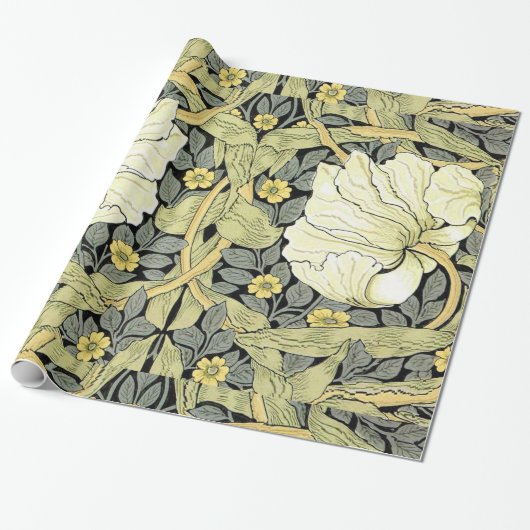 William Morris Pimpernel Floral Wallpaper Geschenkpapier (Ungerollt)