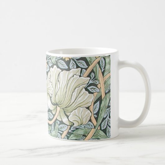 William Morris Pimpernel Floral Wallpaper Kaffeetasse (Rechts)
