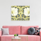 William Morris Pimpernel Floral Wallpaper Leinwanddruck (Insitu (Wohnzimmer))