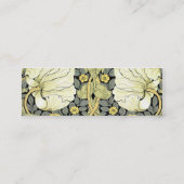 William Morris Pimpernel Floral Wallpaper Mini Visitenkarte (Rückseite)