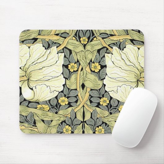 William Morris Pimpernel Floral Wallpaper Mousepad (Mit Mouse)