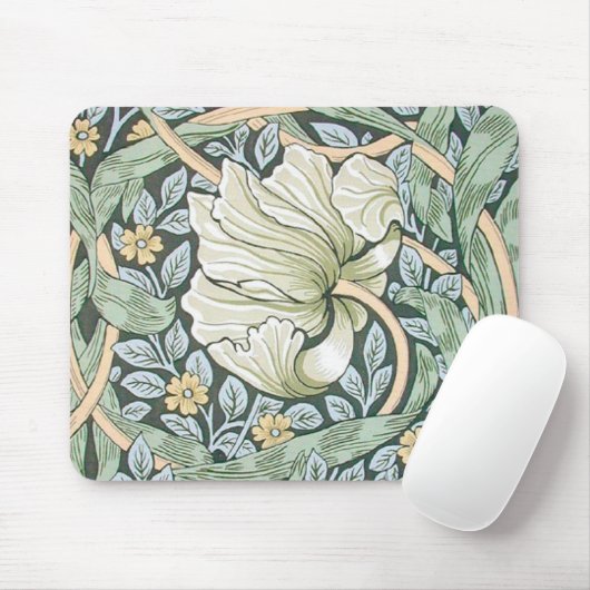 William Morris Pimpernel Floral Wallpaper Mousepad (Mit Mouse)