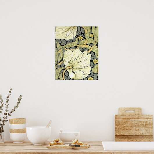 William Morris Pimpernel Floral Wallpaper Poster (Küche)