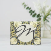 William Morris Pimpernel Floral Wallpaper Postkarte (Stehend Vorderseite)