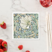 William Morris Pimpernel Floral Wallpaper Serviette (Beispiel)