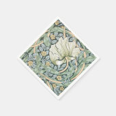 William Morris Pimpernel Floral Wallpaper Serviette (Ecke)