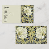 William Morris Pimpernel Floral Wallpaper Visitenkarte (Vorne/Hinten)
