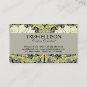 William Morris Pimpernel Floral Wallpaper Visitenkarte (Rückseite)