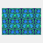 William Morris Pimpernel, Fuchsia, Blue, Brown Geschenkpapier Set (Vorderseite 2)