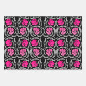 William Morris Pimpernel, Fuchsia, Blue, Brown Geschenkpapier Set (Vorderseite)