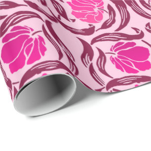 William Morris Pimpernel, Fuchsia & Hellrosa Geschenkpapier