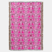 William Morris Pimpernel, Fuchsia & Light Pink Decke (Vorderseite Vertikal)