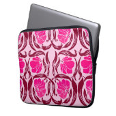 William Morris Pimpernel, Fuchsia & Light Pink Laptopschutzhülle (Vorderseite Links)