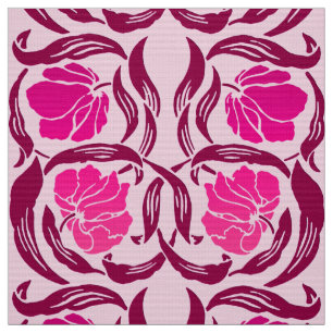 William Morris Pimpernel, Fuchsia & Light Pink Stoff