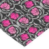 William Morris Pimpernel, Fuchsia Pink und Black Kurzer Tischläufer (Ecke)