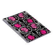 William Morris Pimpernel, Fuchsia Pink und Black Notizblock (Rechte Seite)