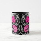 William Morris Pimpernel, Fuchsia Pink und Black Tasse (Zentrum)
