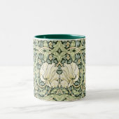 William Morris Pimpernel Green Zweifarbige Tasse (Mittel)