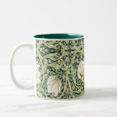 William Morris Pimpernel Green Zweifarbige Tasse (Links)