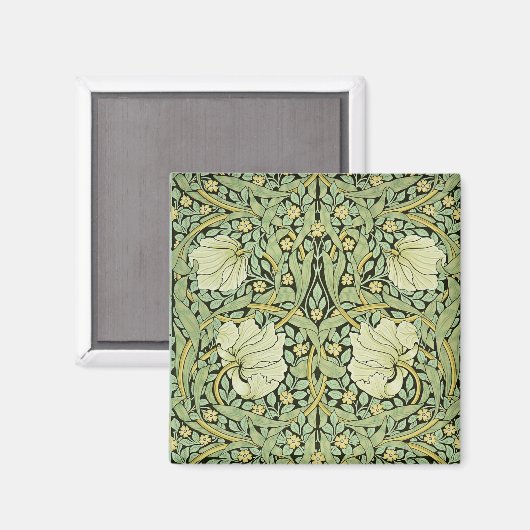 William Morris, Pimpernel in Green, Magnet (Vorderseite/Rückseite)