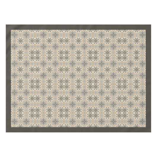 William Morris Pimpernel-Jugendstil-neutrale Farbe Tischdecke (Vorderseite (Horizontal))