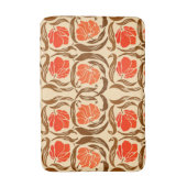 William Morris Pimpernel, Mandarin Orange & Braun Badematte (Vorderseite Vertikal)