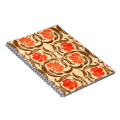 William Morris Pimpernel, Mandarin Orange & Brown Notizblock (Rechte Seite)