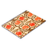 William Morris Pimpernel, Mandarin Orange & Brown Notizblock (Linke Seite)