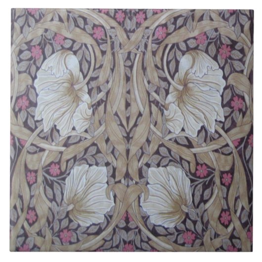 William Morris Pimpernel Matching Repeat Design Fliese (Vorderseite)
