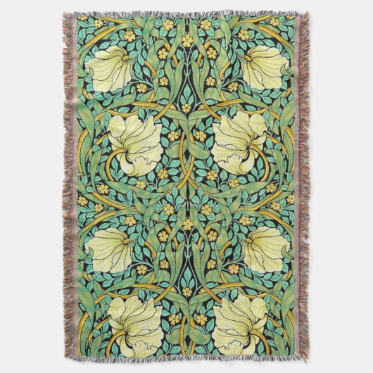 William Morris Pimpernel Mission Style Decke (Vorderseite Vertikal)