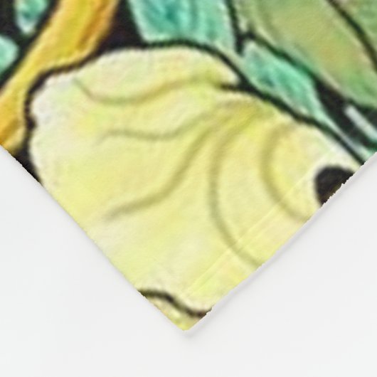 William Morris Pimpernel Mission Style Fleecedecke (Ecke)