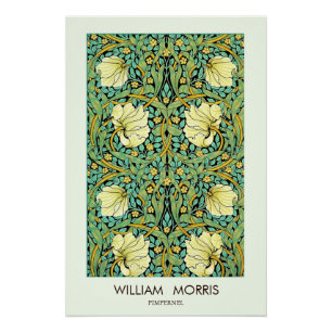 William Morris Pimpernel Mission Style Poster