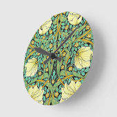 William Morris Pimpernel Mission Style Runde Wanduhr (Winkel)