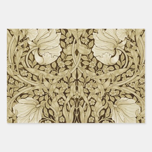 William Morris, Pimpernel Monotone Geschenkpapier Set (Vorderseite 3)