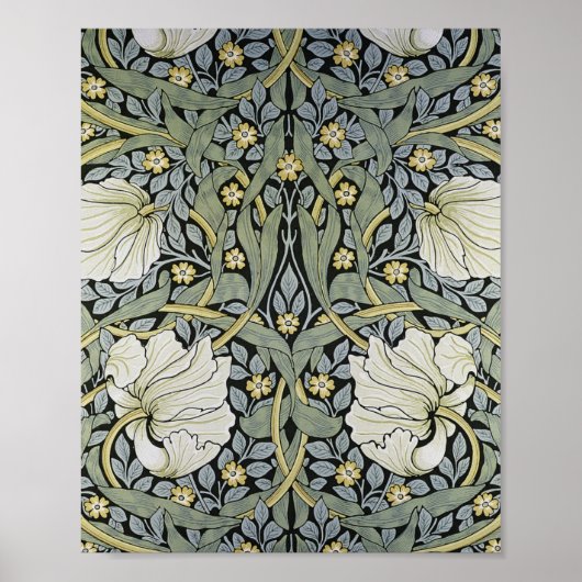 William Morris - Pimpernel-Musterdesign Poster (Vorne)