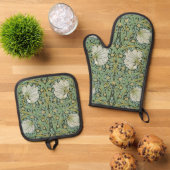 William Morris - Pimpernel Ofenhandschuh & Topflappen-Set (Oben Unten)