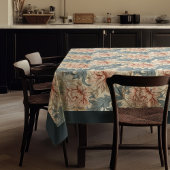 William Morris Pimpernel Pastellblauer Pfirsichbei Tischdecke