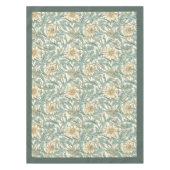 William Morris Pimpernel Pastellgrün Elfenbeinblau Tischdecke (Vorderseite)