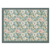 William Morris Pimpernel Pastellgrün Elfenbeinrosa Tischdecke (Vorderseite (Horizontal))