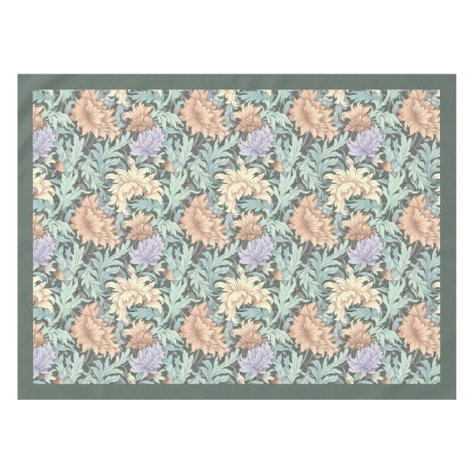 William Morris Pimpernel Pastellpfirsich Elfenbein Tischdecke (Vorderseite (Horizontal))