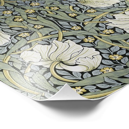 William Morris - Pimpernel Pattern Design Fotodruck (Ecke)