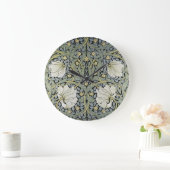 William Morris - Pimpernel Pattern Design Große Wanduhr (Zuhause)