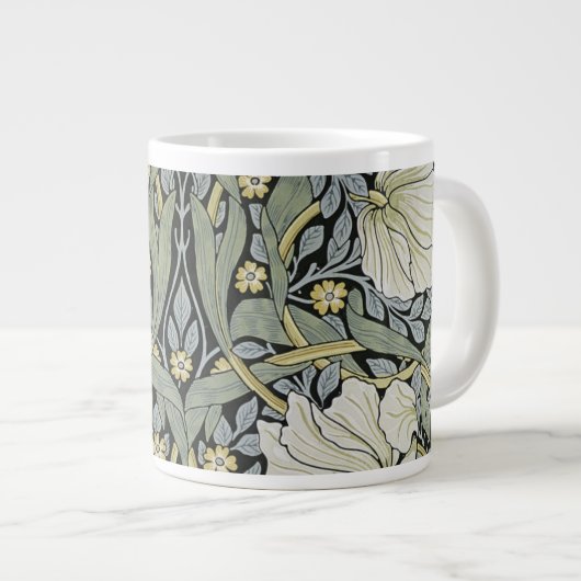 William Morris - Pimpernel Pattern Design Jumbo-Tasse (Vorderseite Rechts)