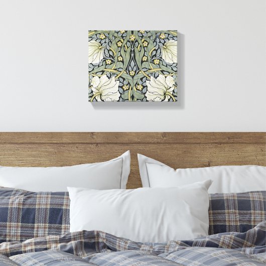 William Morris - Pimpernel Pattern Design Leinwanddruck (Insitu (Schlafzimmer))