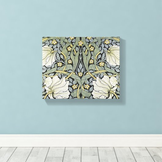 William Morris - Pimpernel Pattern Design Leinwanddruck (Insitu (Holzboden))