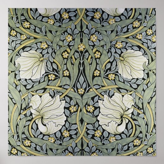 William Morris - Pimpernel Pattern Design Poster (Vorne)