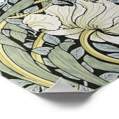 William Morris - Pimpernel Pattern Design Poster (Ecke)